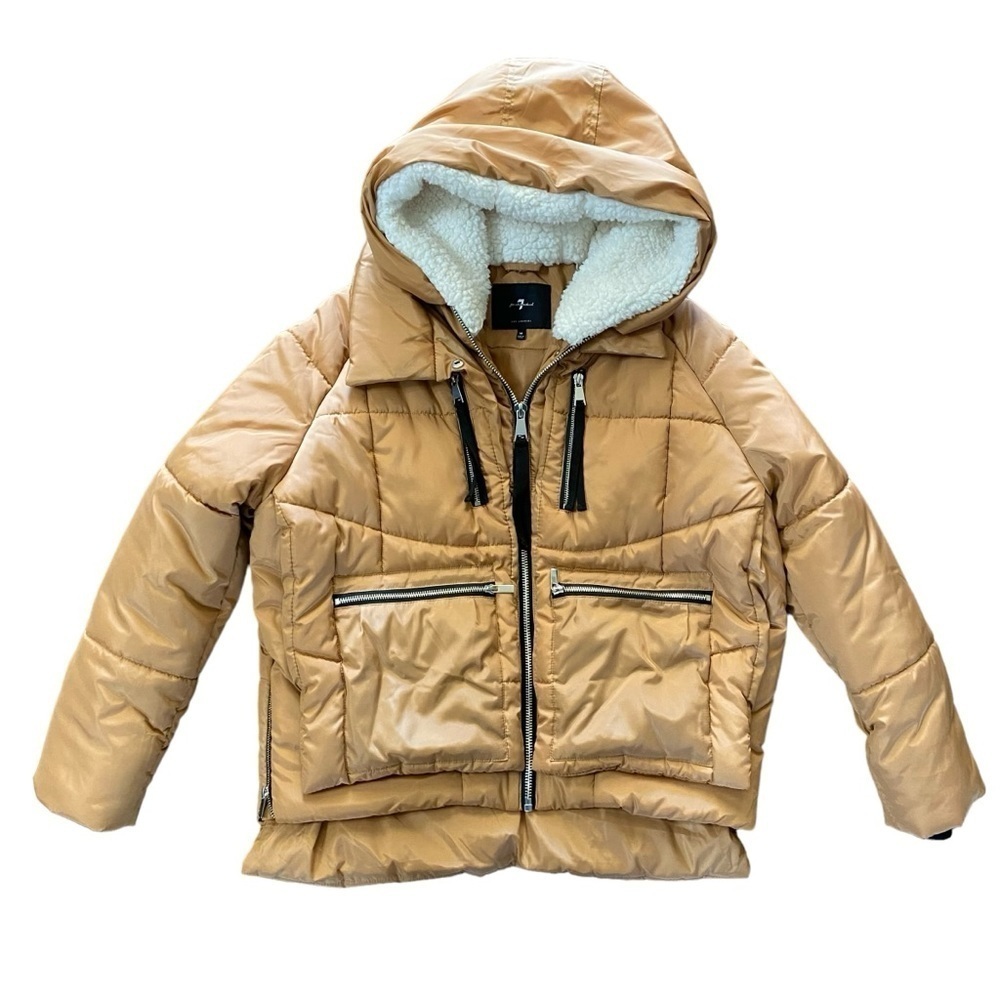 Women's Tan Hooded Jacket